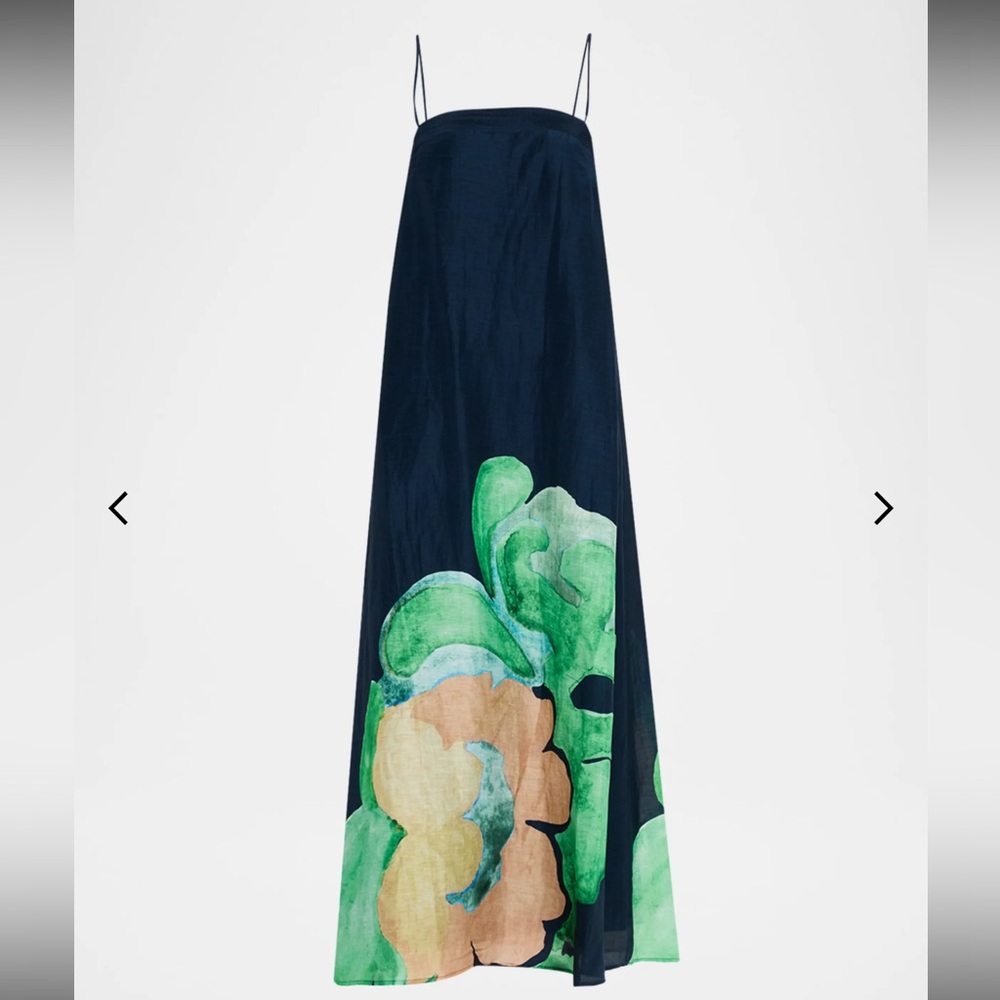 Significant Other Edith Linen Blend Maxi Dress
